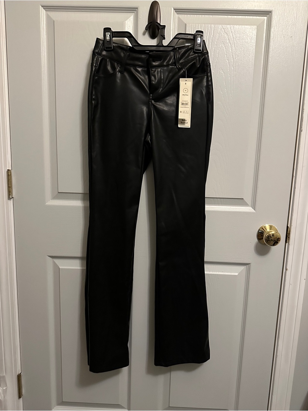 Vegan leather No Boundaries Black Flare Pants